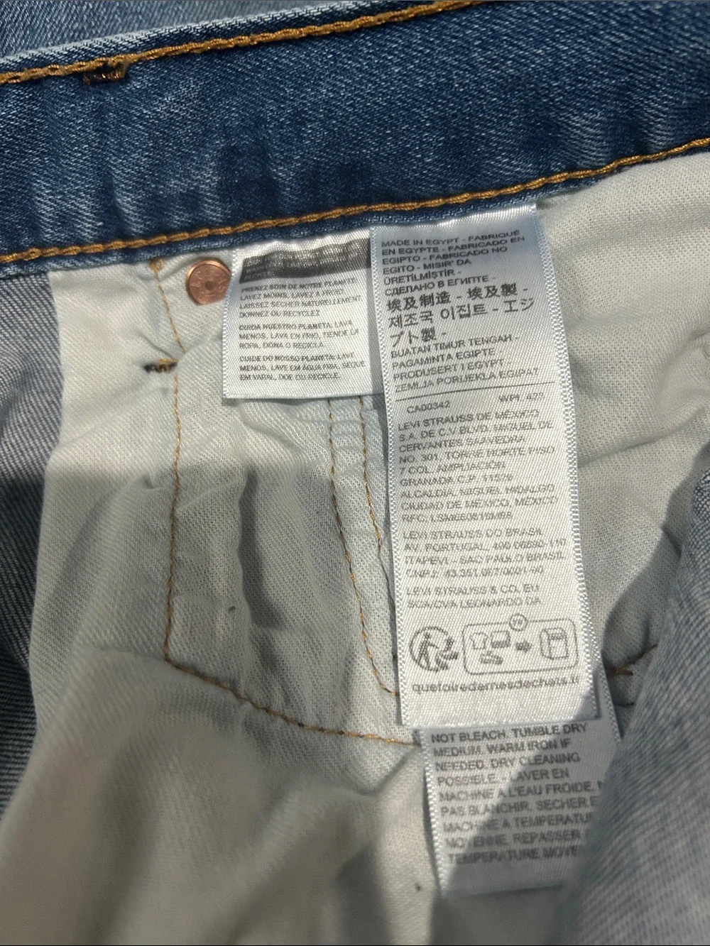 Levi's Men's Straight Fit Blue Denim Jeans